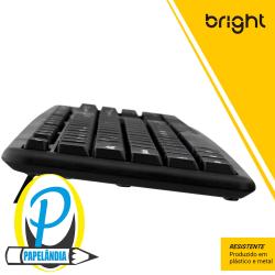 Teclado usb preto 0014 Bright