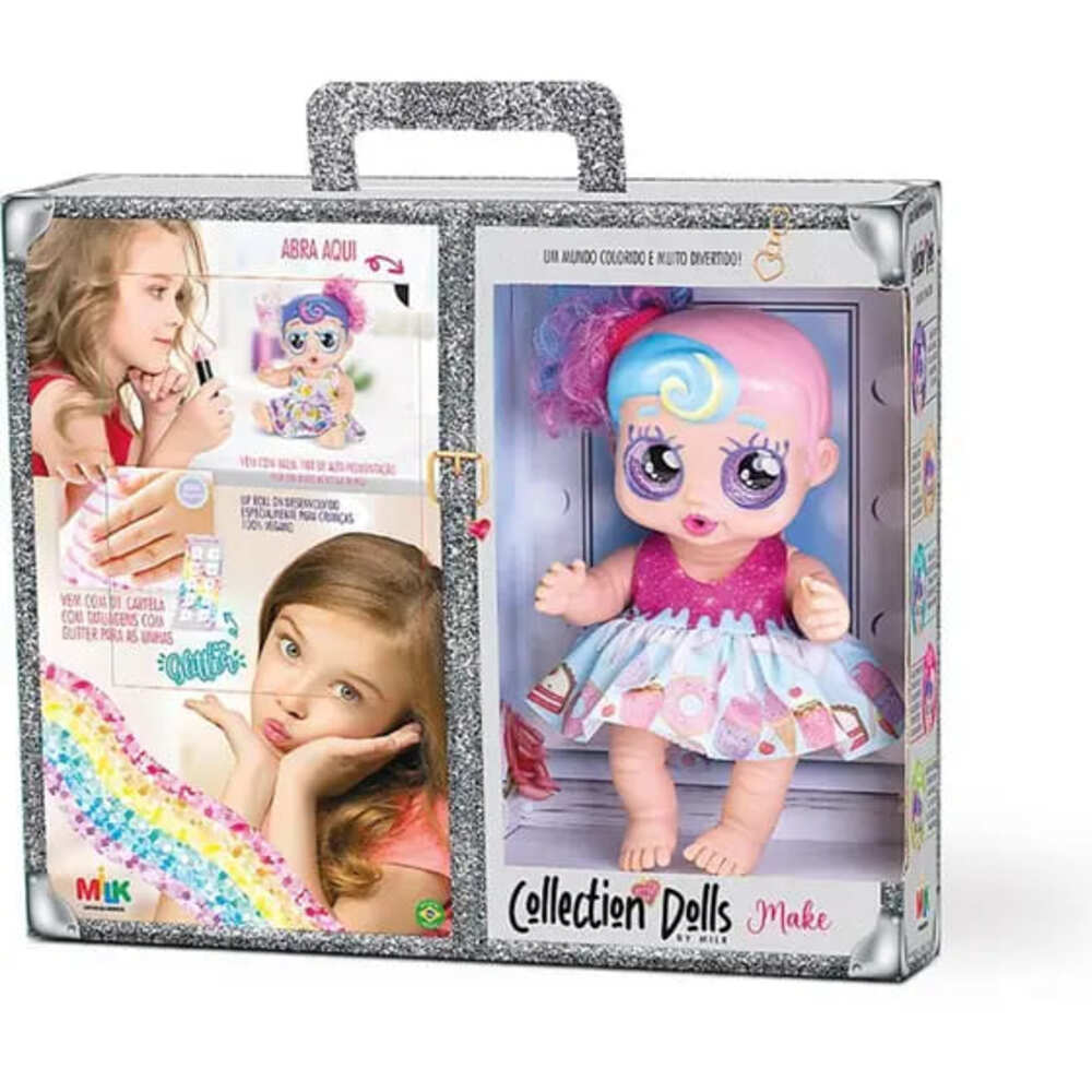 Boneca Collection Dolls com Brindes - Milk