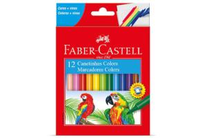 Caneta Hidrocor Colors Média 12 Cores - Faber Castell