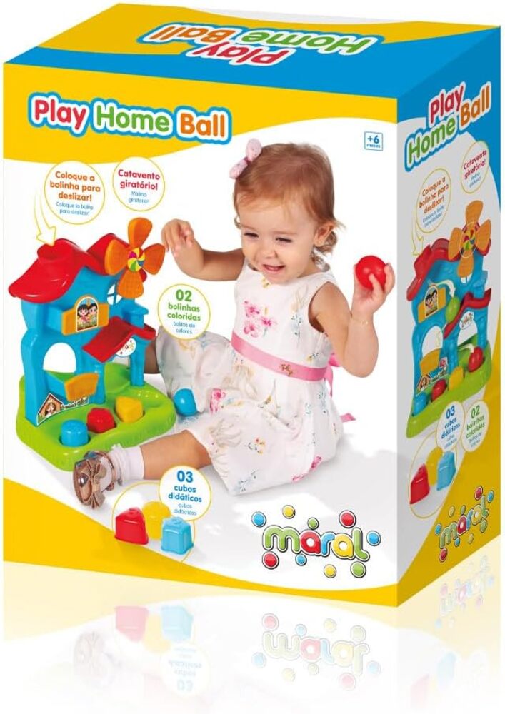 Brinquedo Didático Casinha Play Home Ball - Maral