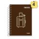 Caderno 1/8 Espiral C. Dura Tome Nota 96Fls Sortido - Credeal