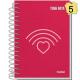 Caderno 1/8 Espiral C. Dura Tome Nota 96Fls Sortido - Credeal