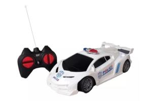 Carrinho Controle Remoto Super Carro Polícia 7 Funções - Zein 4+