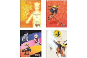 Caderno 1/4 Brochurão C. Dura Naruto Shippuden 80Fls Sortido - Sao Domingos