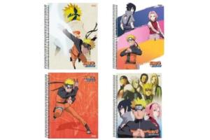 Caderno 1 Matéria 80Fls Naruto C. Dura Sortido - Sao Domingos