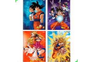 Caderno Brochurão 80Fls Dragon Ball C. Dura Sortido - Sao Domingos