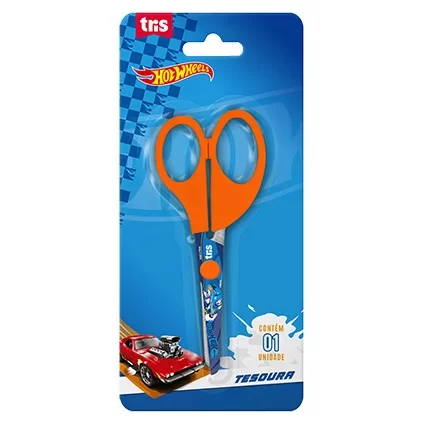 Tesoura Escolar HotWheels 13cm - Summit