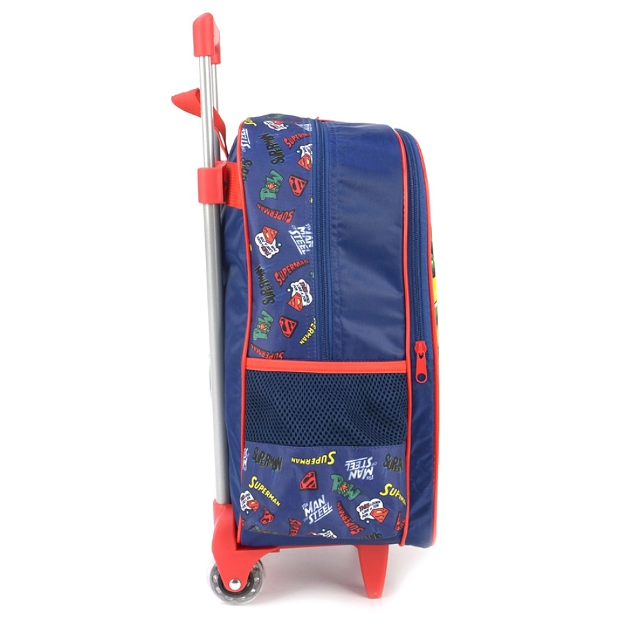 Mochila com Rodinhas Superman Azul - Maxlog