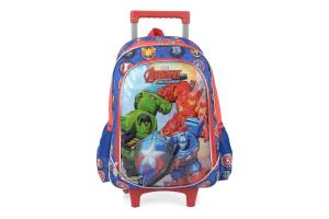 Mochila com Rodinhas Vingadores Mech Strike Azul - Maxlog