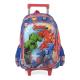 Mochila com Rodinhas Vingadores Mech Strike Azul - Maxlog