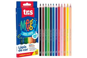 Lápis de Cor Soft Color 12 Cores - Tris