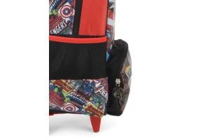 Mochila com Rodinhas Vingadores Avengers com bolso frontal Vermelha - Maxlog