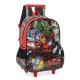 Mochila com Rodinhas Vingadores Avengers com bolso frontal Vermelha - Maxlog