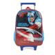 Mochila com Rodinhas Capitão América Avengers Azul - Maxlog