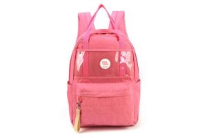 Mochila de Costas UP4YOU Rosa com bolso transparente und - Maxlog