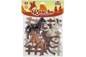 Fazendinha Kit Cavalinho Rancho Western 3+ und - Usual Brinquedos