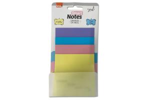 Bloco Adesivo Lembrete Transparente Pastel Smart Notes 75Mmx75Mm 40 Folhas - Brw