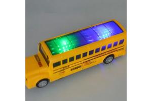 Brinquedo Ônibus 3D Bate E Volta Pilha - Nettoy 3+