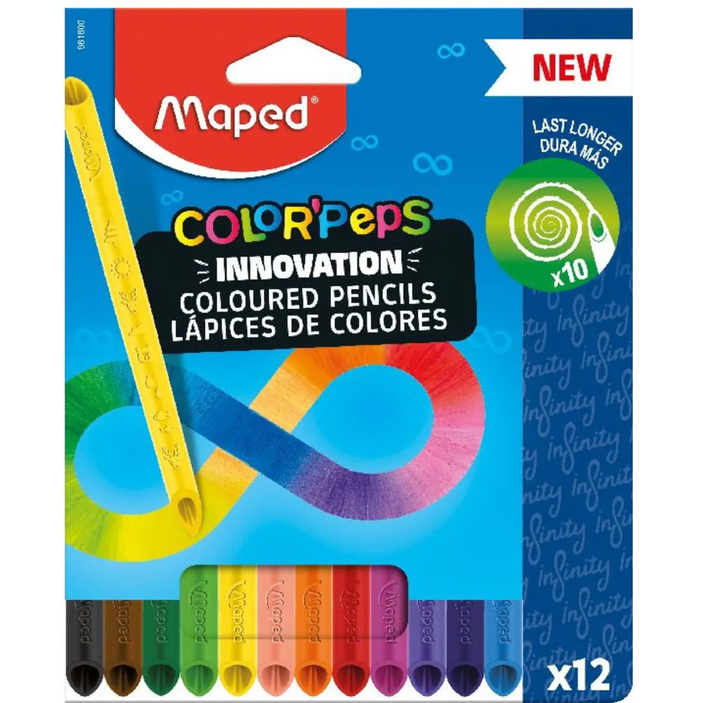 Lápis de Cor Colorpeps Infinity 12 Cores - Maped