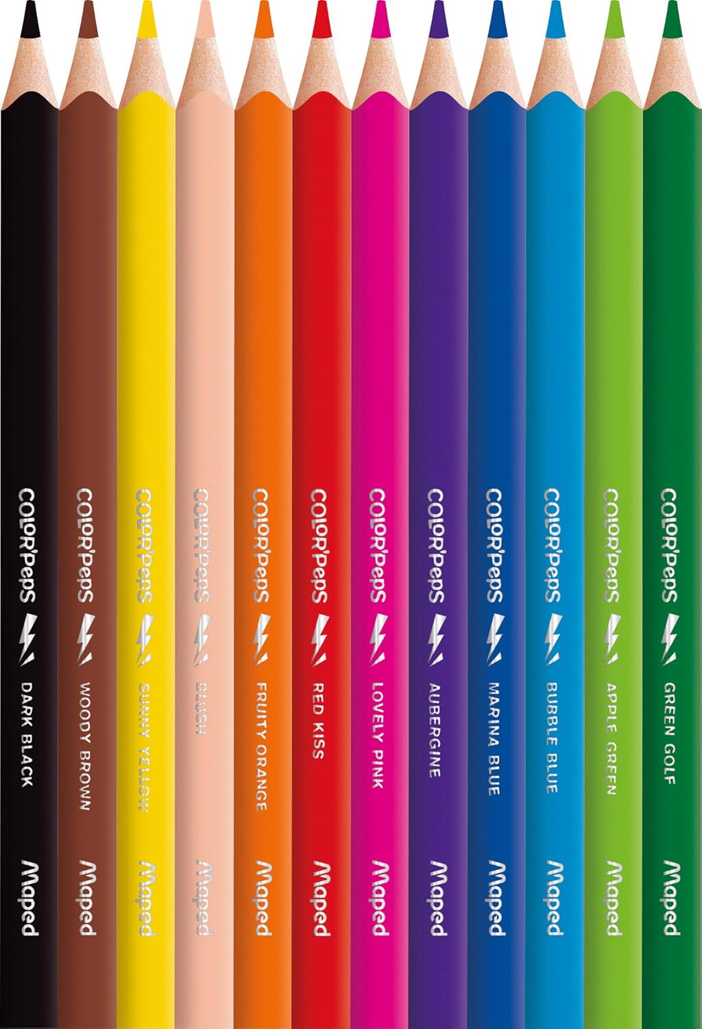 Lápis de Cor Colorpeps Strong Jumbo 12 Cores - Maped