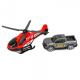 Carrinho Resgate Traffic Service Com Helicóptero - Bstoys 3+