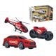 Carrinho Resgate Com Moto E Helicóptero - Bstoys 3+