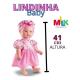 Boneca Bebê Lindinha Baby - Milk 3+