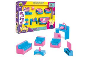 Casinha Judy Home Sala Com Móveis E Acessórios - Samba Toys 3+