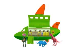 Brinquedo Avião Jurassico  4 Pçs - Samba Toys 3+