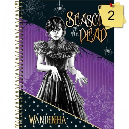 Caderno 1 Matéria 80Fls Wandinha Connect C. Dura Sortido - Tilibra