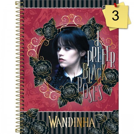 Caderno 1 Matéria 80Fls Wandinha Connect C. Dura Sortido - Tilibra