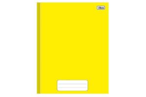 Caderno Brochurão 80Fls Pepper Amarelo C. Dura Und - Tilibra