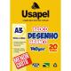 Bloco Desenho 20 fls A3 Branco   - Usapel