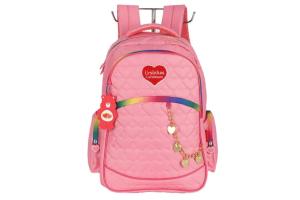 Mochila De Costas Ursinhos Carinhosos  Rosa com corrente  und - Maxlog