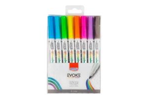 Caneta Marcador Artístico Evoke 8 Cores - BRW
