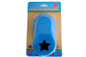 Furador artesanal 38mm estrela para papel e eva Make +